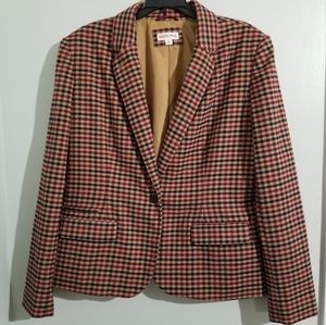 Merona Plaid Blazer Size 16